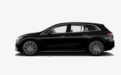Mercedes-Benz EQS SUV side profile studio view