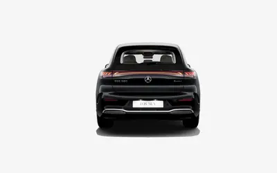Mercedes-Benz EQS SUV straight rear studio view