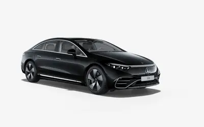 Mercedes-Benz EQS front three-quarter studio view