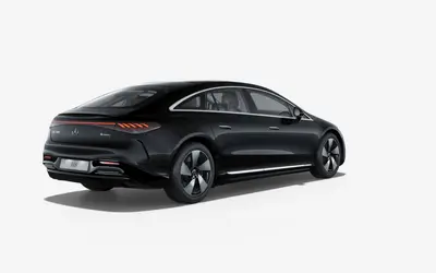 Mercedes-Benz EQS rear three-quarter studio view
