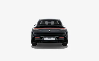 Mercedes-Benz EQS straight rear studio view