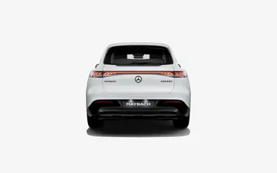 Mercedes-Maybach EQS SUV straight rear studio view