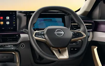 Nissan Tekton dashboard with 10.1-inch touchscreen and digital cluster