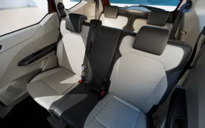 Renault Triber 2025 second-row seats with dual-tone upholstery