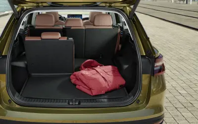 Skoda Kodiaq boot with split-folding third-row seats