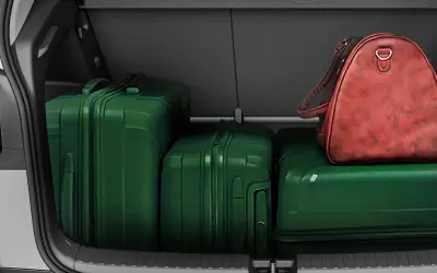 Skoda Kylaq 446-litre boot loaded with luggage