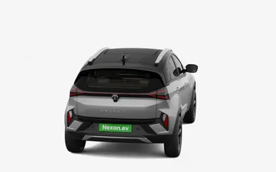 Tata Nexon EV rear three-quarter view in Pure Grey