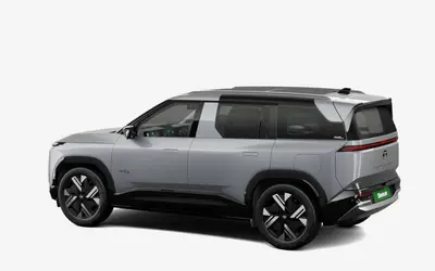 Tata Sierra EV rear three-quarter view in Pure Grey