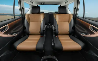 Toyota Innova Crysta second-row captain seats in dual-tone leather