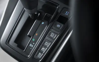 Toyota Innova Hycross gear selector and drive mode console close-up