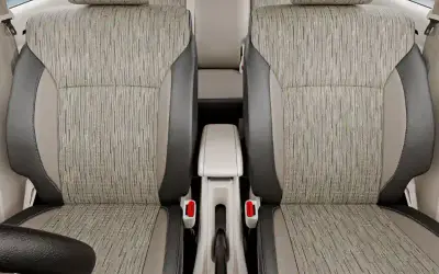 Toyota Rumion front seats and cabin with dual-tone upholstery