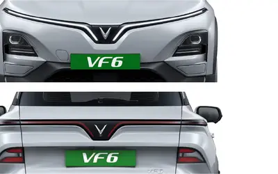 VinFast VF 6 front and rear views